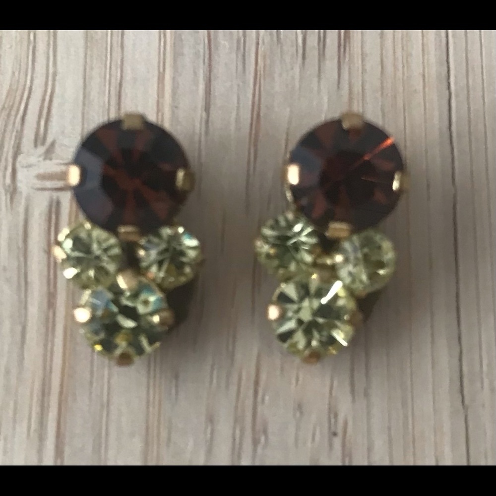Vintage Austrian Crystal Earrings